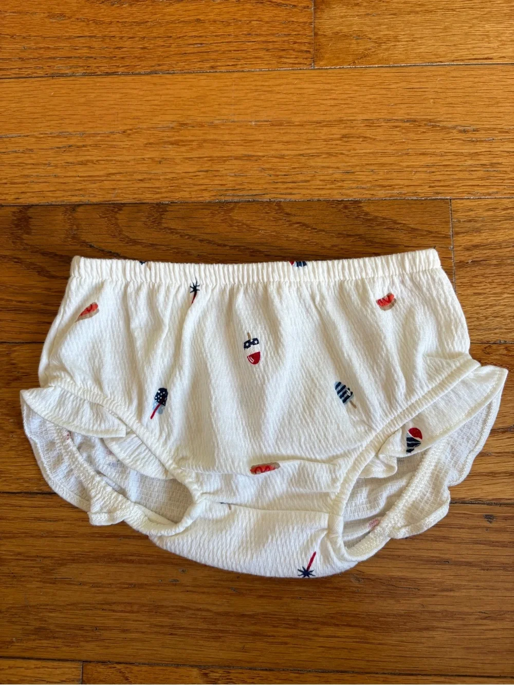 NWT Carter's Baby Girl 6 Months Cream Ruffle Tank & Bloomers Set with Red & Navy
